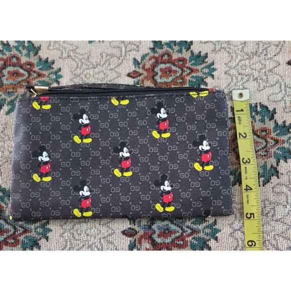 BUY 1, Get 1 FREE..Classic Mickey Mouse/Black Designer-Style Pouch – Wristlet, - Picture 4 of 5